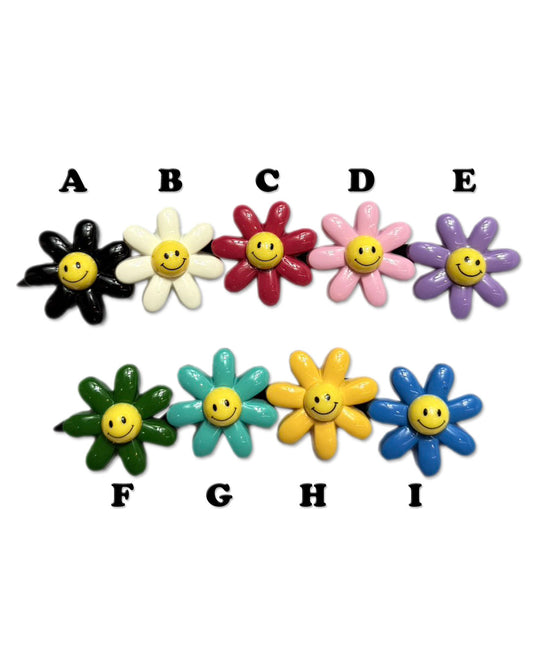 ☆スマイル フラワー バレッタ☆