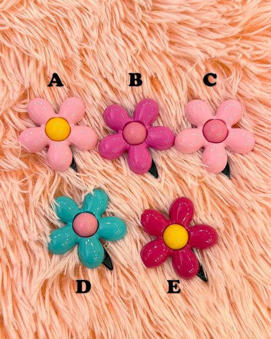 ☆カラフルフラワー バレッタ☆