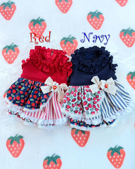 予約受付中☆ストライプいちごOP☆