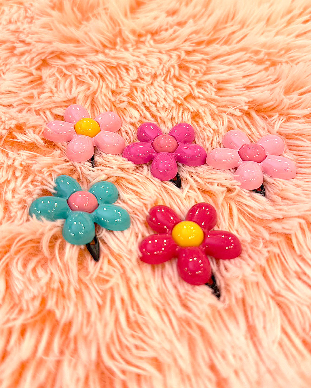 ☆カラフルフラワー バレッタ☆